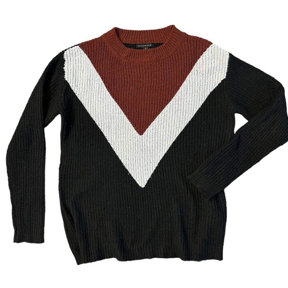 Women’s colorblock knit sweater